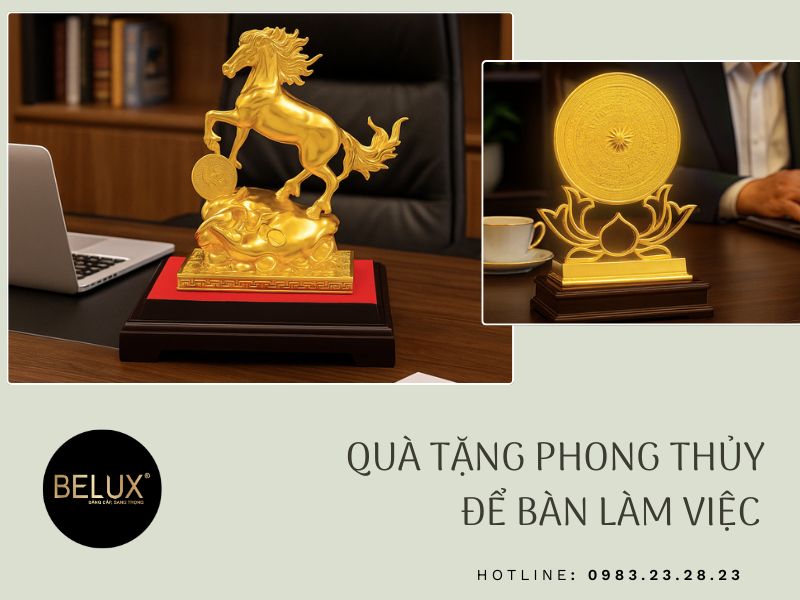 Quà tặng phong thủy để bàn làm việc – món quà nhỏ nâng đỡ cả hành trình sự nghiệp